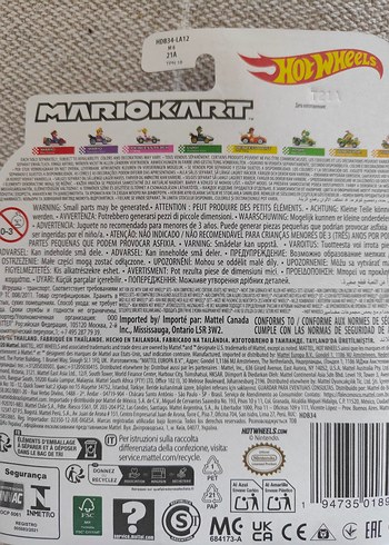  Hotwheels Mario Kart figür