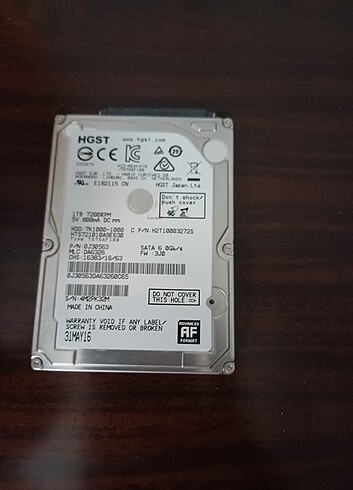 Diğer 1 TB HDD