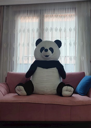 Büyük Beyaz-Siyah Dev Panda Peluş Oyuncak