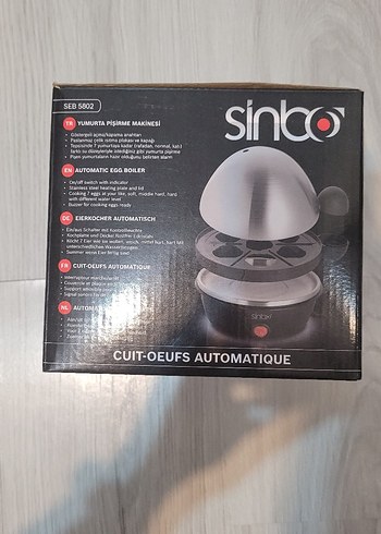 Sinbo Otomatik Yumurta Pişirme Makinesi Gri