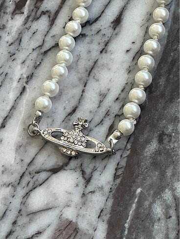 Vivienne Westwood Vivienne Westwood Model Bijuteri İnci Choker Kolye