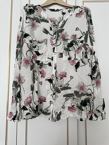 Çiçekli Slim Fit Gömlek