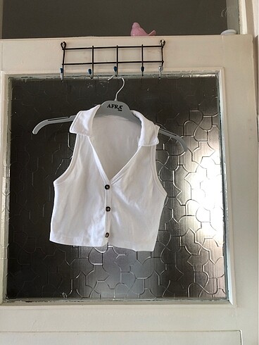 Zara Gömlek yaka crop