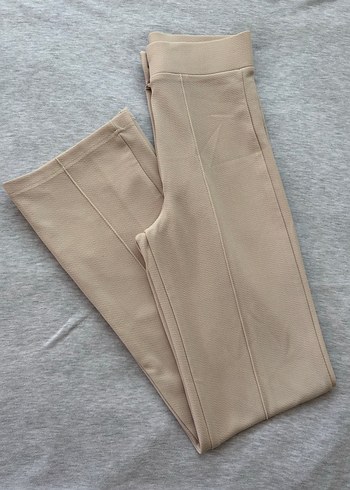 Bej Kadın dikişli Kumaş Pantolon - Görsel 3