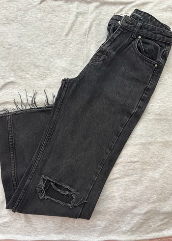 Siyah Kadın Denim Jean - Görsel 2