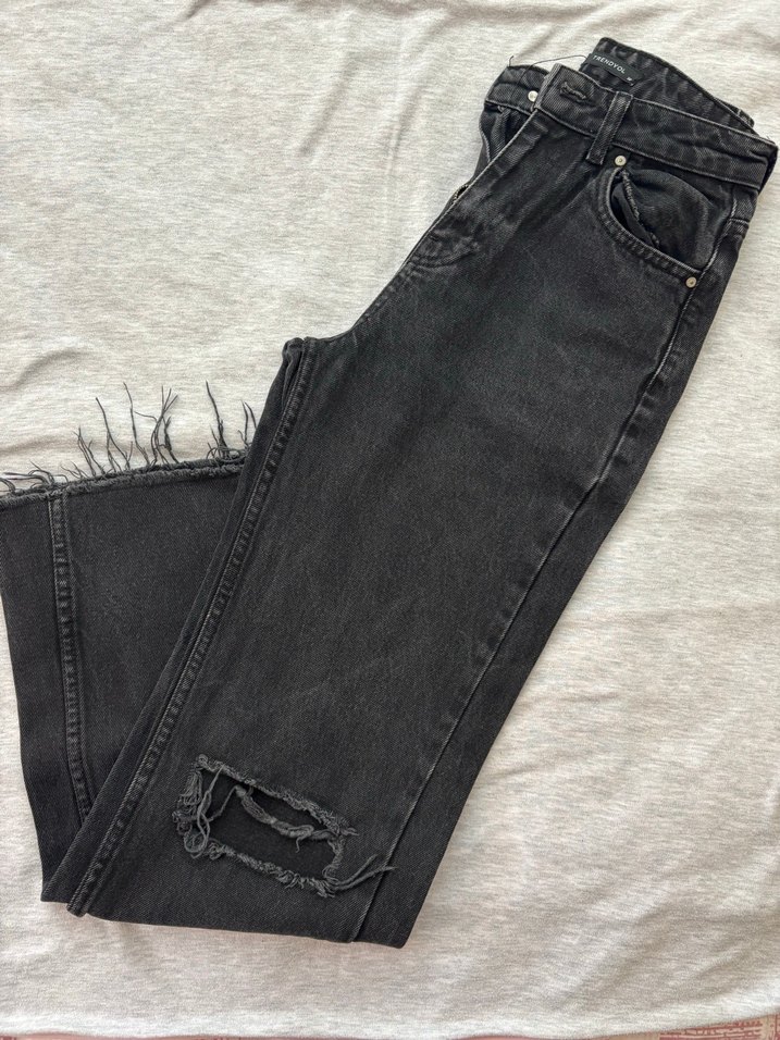 Siyah Kadın Denim Jean - Görsel 2