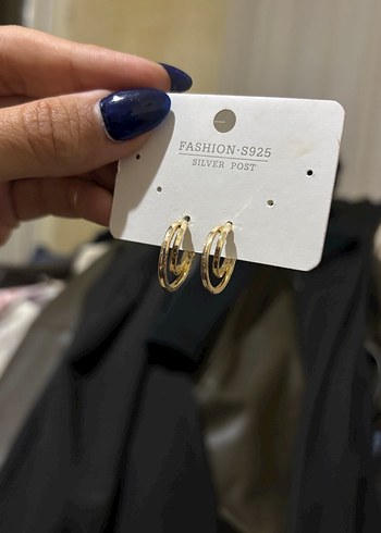 Altın Renk Mini Halka Küpe - Görsel 2