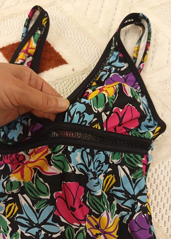 Çiçek Desenli Kadın Mayo - Görsel 7