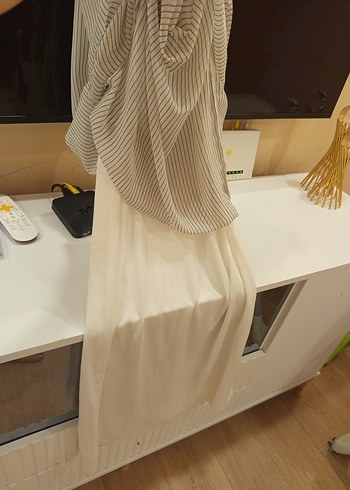 Kadın Gri Pliseli elbise - Görsel 6