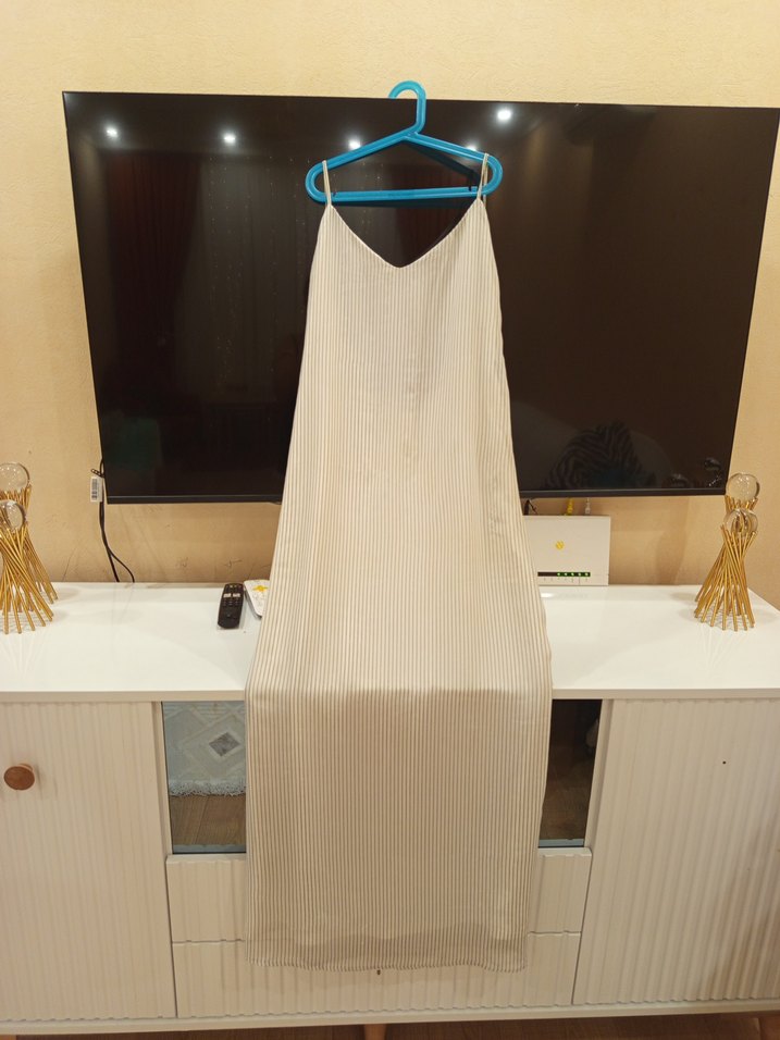 Kadın Gri Pliseli elbise - Görsel 3