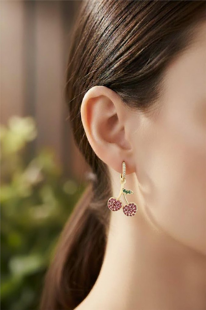 Kiraz Midi Küpe - Görsel 3