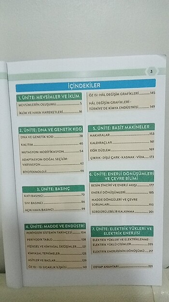  8.sınıfı lgs hazırlık fen bilimleri soru Bankası 