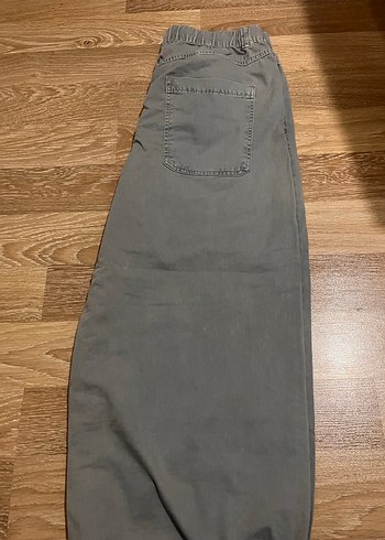 Kadın gri paraşüt pantolon - Görsel 2