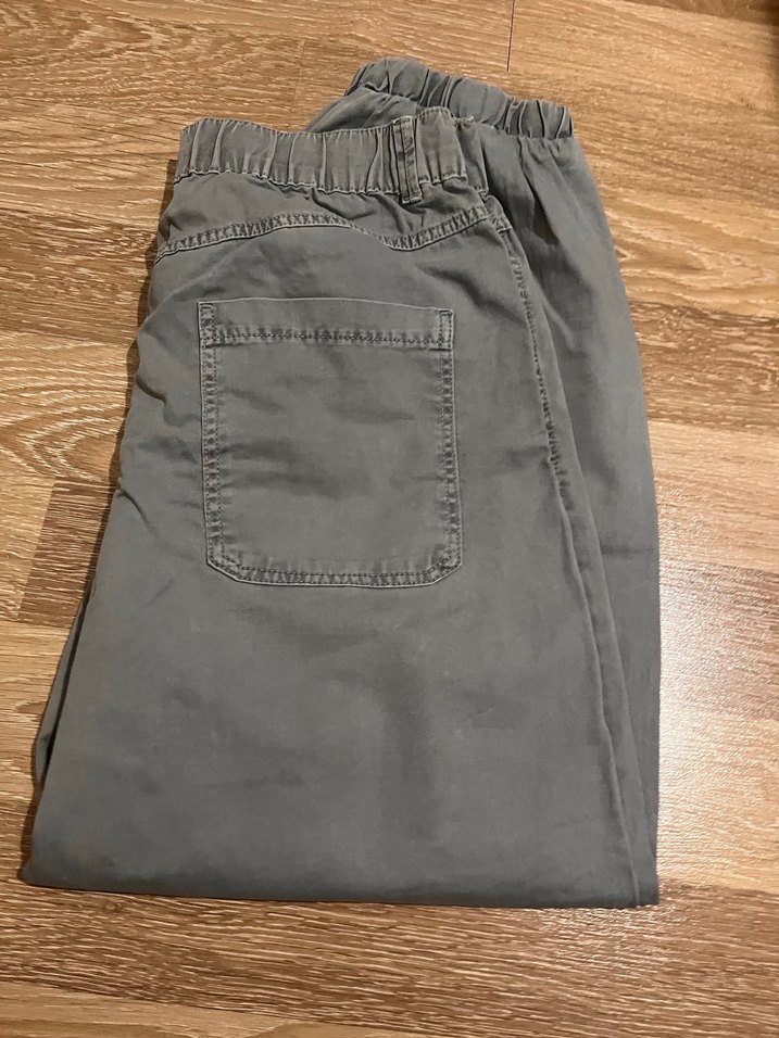 Kadın gri paraşüt pantolon - Görsel 3