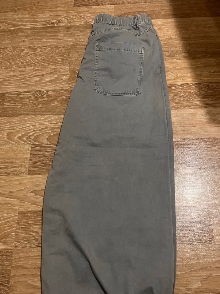 Kadın gri paraşüt pantolon - Görsel 2