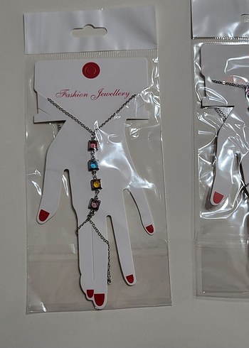 Renkli Boncuklu Bohem Kadın El Zinciri - Görsel 2