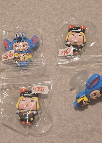 Renkli Karakter Figürleri Seti telefon arkası için - Görsel 3