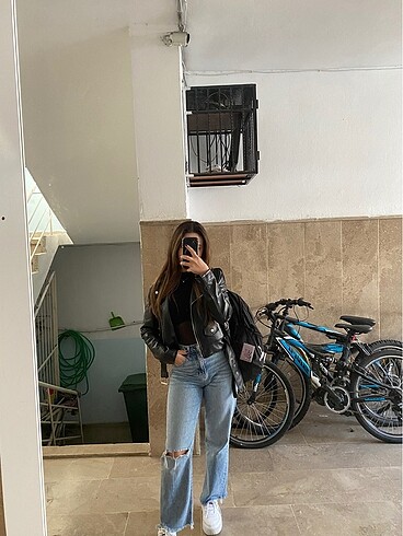 Bershka deri ceket