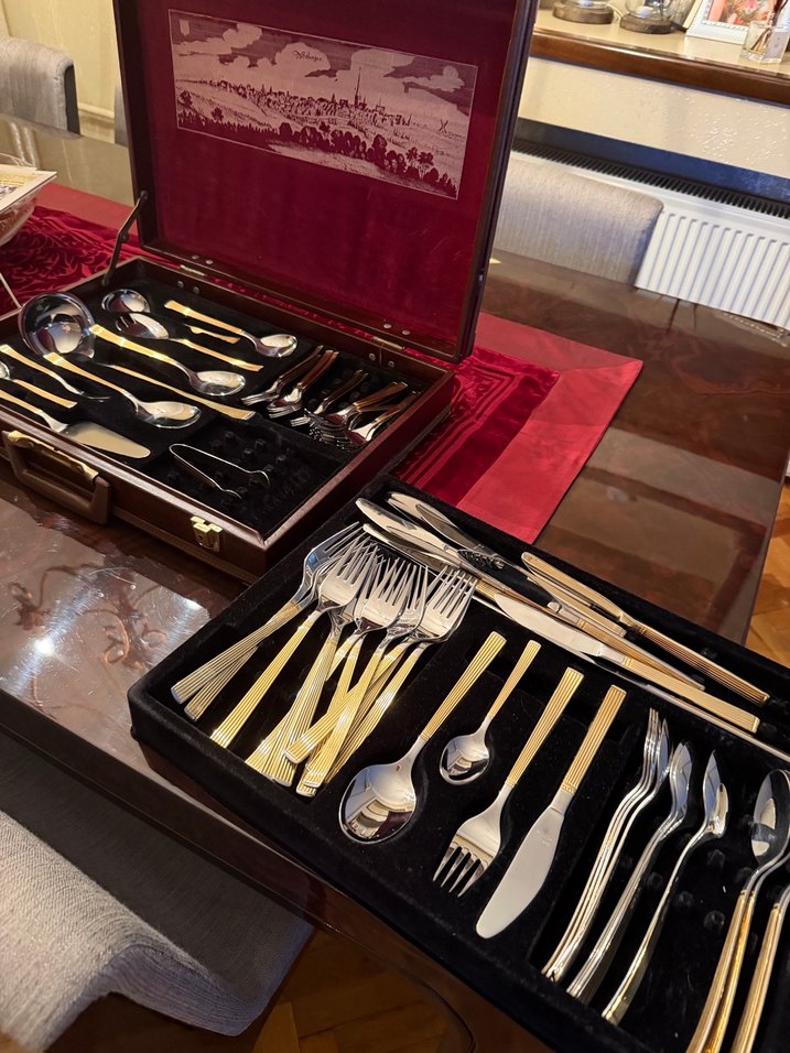 Altın Renkli 72 Parça Çatal Kaşık Takımı - Görsel 3