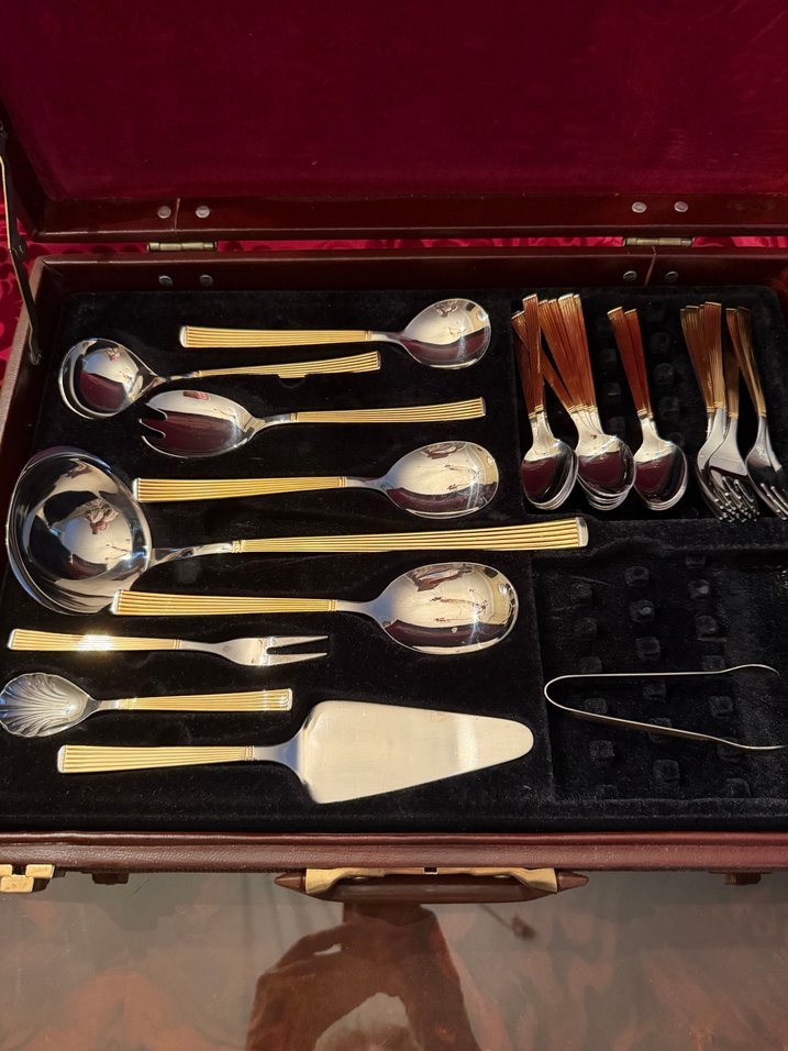Altın Renkli 72 Parça Çatal Kaşık Takımı - Görsel 4