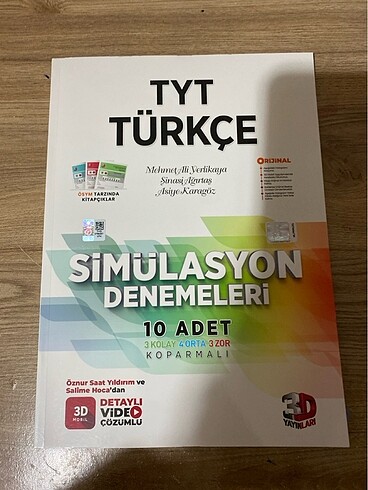 3D Tyt Türkçe denemesi