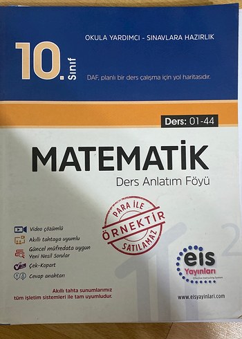 10. Sınıf Matematik Ders Anlatım Föyü