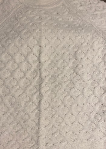 BeyazGri Örgü Kadın Triko Kazak - Görsel 6