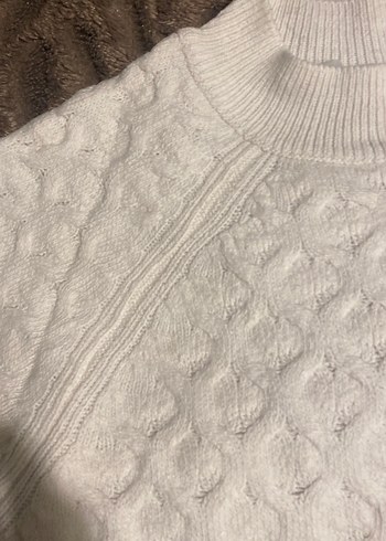 BeyazGri Örgü Kadın Triko Kazak - Görsel 8