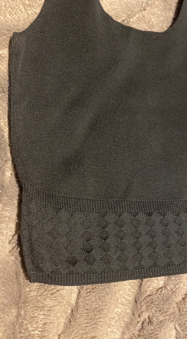 Siyah Kadın Midi Fitilli Atlet - Görsel 3