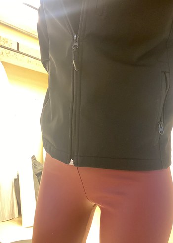 Bordo Deri Kadın Tayt - Görsel 9