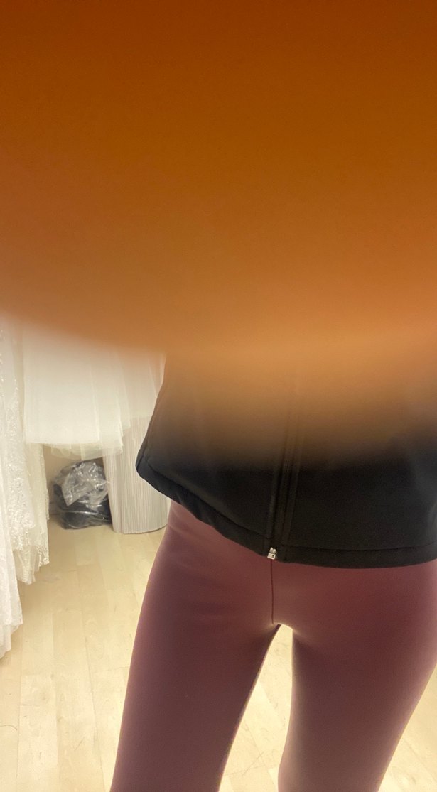 Bordo Deri Kadın Tayt - Görsel 4