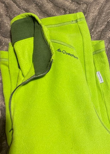 Erkek Yeşil Fermuarlı Yarım Boğazlı Polar - Görsel 9