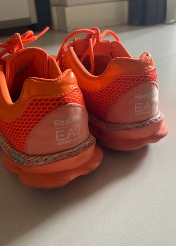 Turuncu Bağcıklı Yüksek Topuklu Kadın Spor Ayakkabı Reebok Orjin - Görsel 16