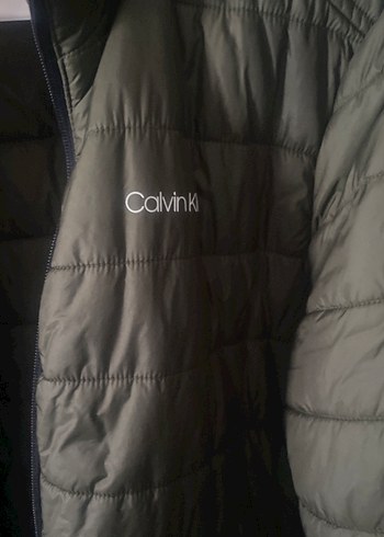 Calvin Klein Fermuarlı Erkek Yeşil Mont - Görsel 5