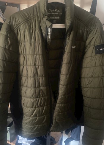 Calvin Klein Fermuarlı Erkek Yeşil Mont - Görsel 12