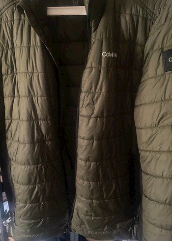 Calvin Klein Fermuarlı Erkek Yeşil Mont - Görsel 4