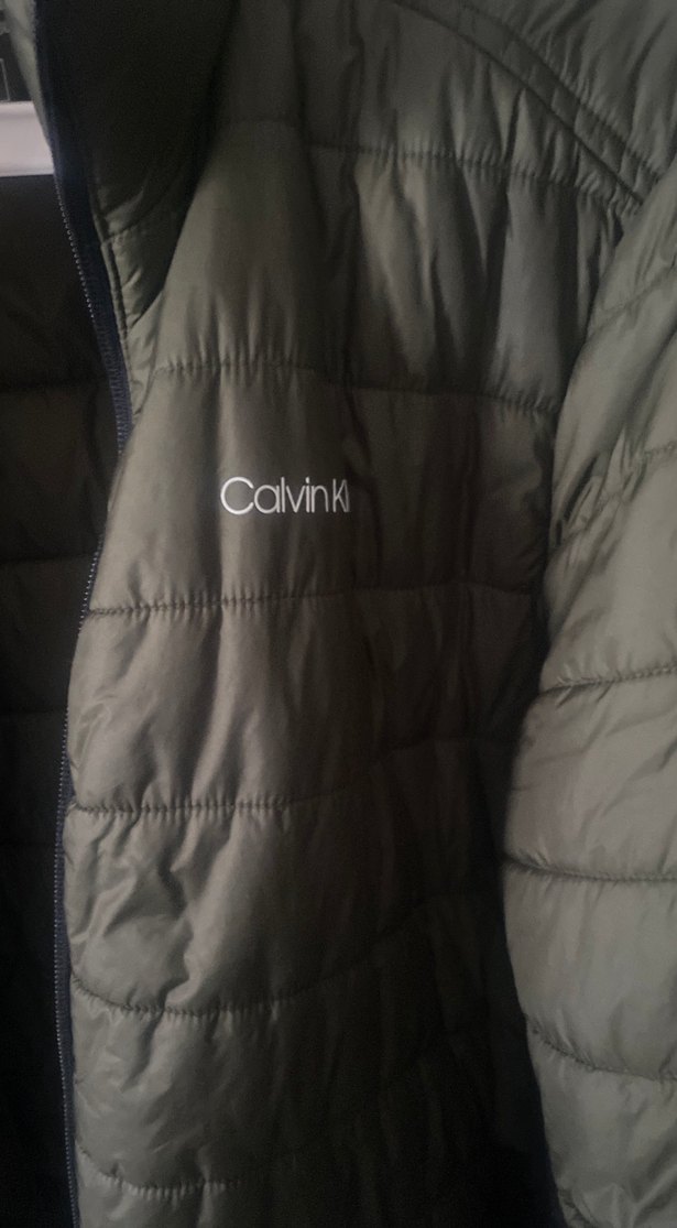 Calvin Klein Fermuarlı Erkek Yeşil Mont - Görsel 5