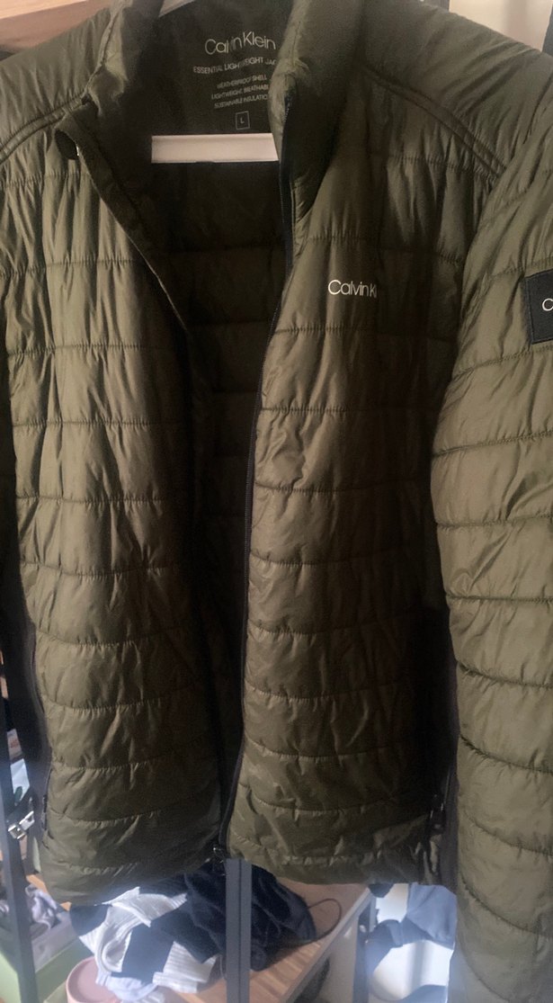 Calvin Klein Fermuarlı Erkek Yeşil Mont - Görsel 4