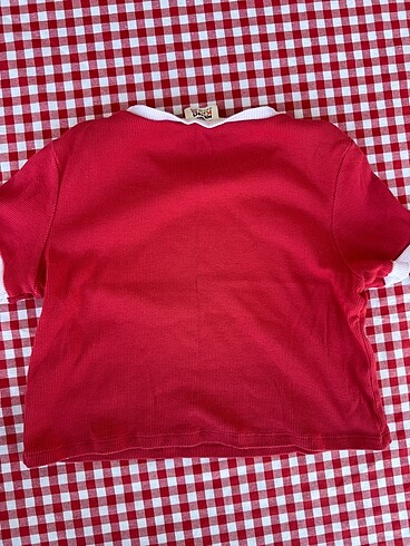 11-12 Yaş Beden Kırmızı crop