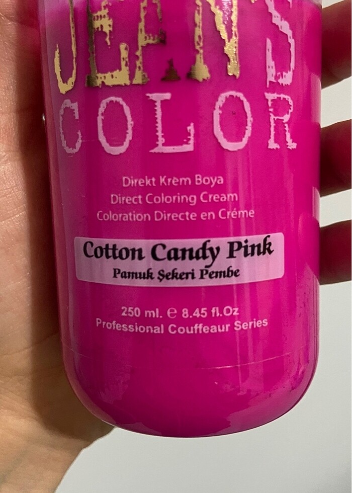 Pamuk şekeri pembesi saç boyası - Görsel 2