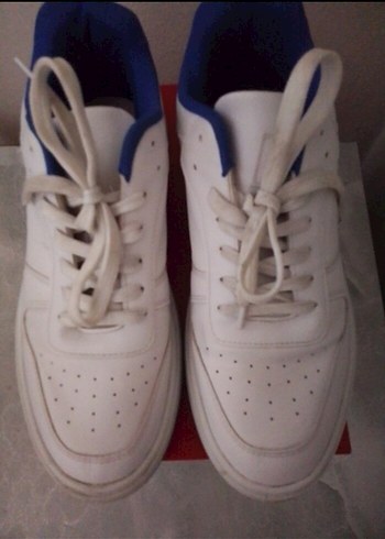 Beyaz Bağcıklı Spor Erkek Sneakers - Görsel 2