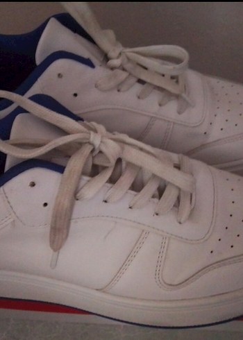 Beyaz Bağcıklı Spor Erkek Sneakers - Görsel 3