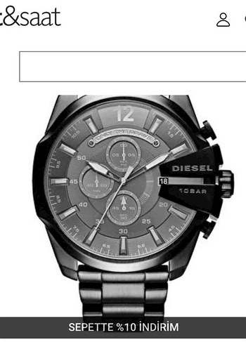 Diesel Gri Erkek Kol Saati