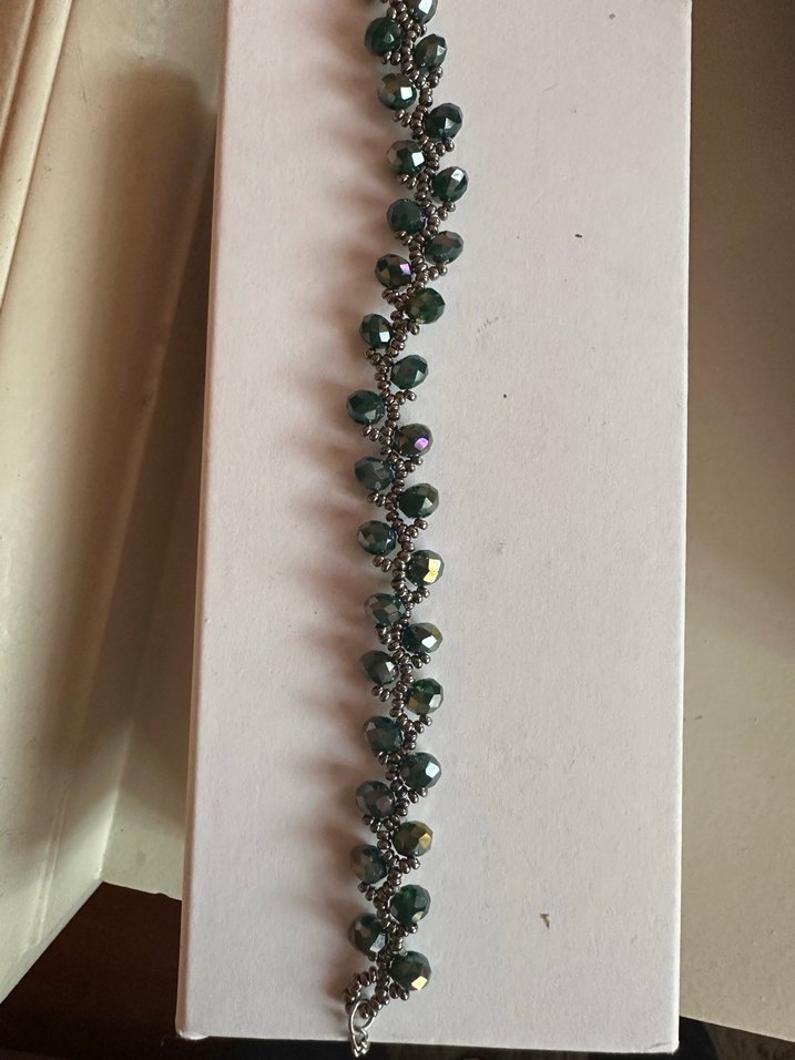 Bohem Tarzı Turkuaz Boncuklu Bileklik - Görsel 2