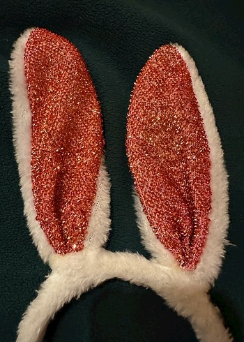 Kürklü Renkli Tavşan Kulaklı Çocuk Taç - Görsel 2