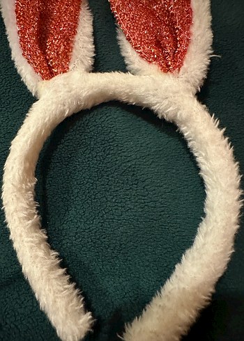 Kürklü Renkli Tavşan Kulaklı Çocuk Taç - Görsel 3