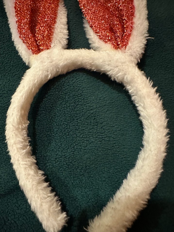 Kürklü Renkli Tavşan Kulaklı Çocuk Taç - Görsel 3