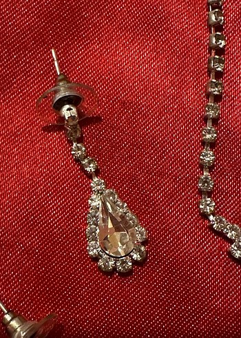 Gold Renkli İşlemeli Kadın Takı Seti - Görsel 2