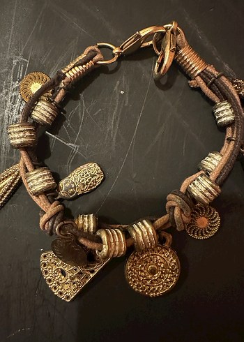 Bohem Tarzı Boncuklu Altın Renk Bileklik - Görsel 2