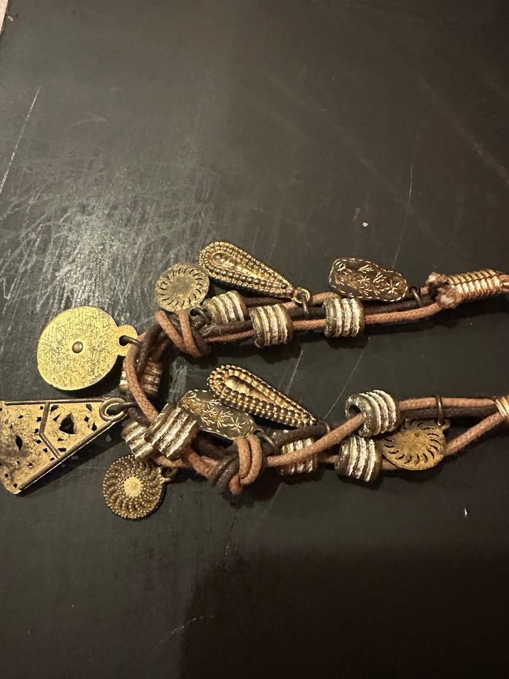 Bohem Tarzı Boncuklu Altın Renk Bileklik - Görsel 4